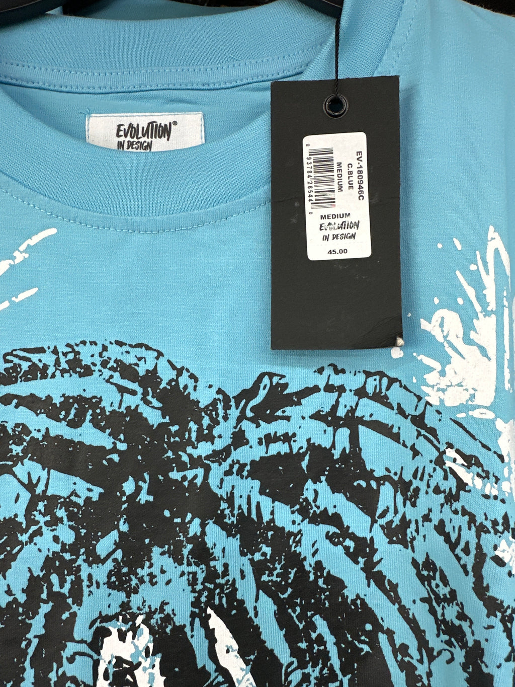 MEN'S COOL BOY S/SLV TEE - C.BLUE