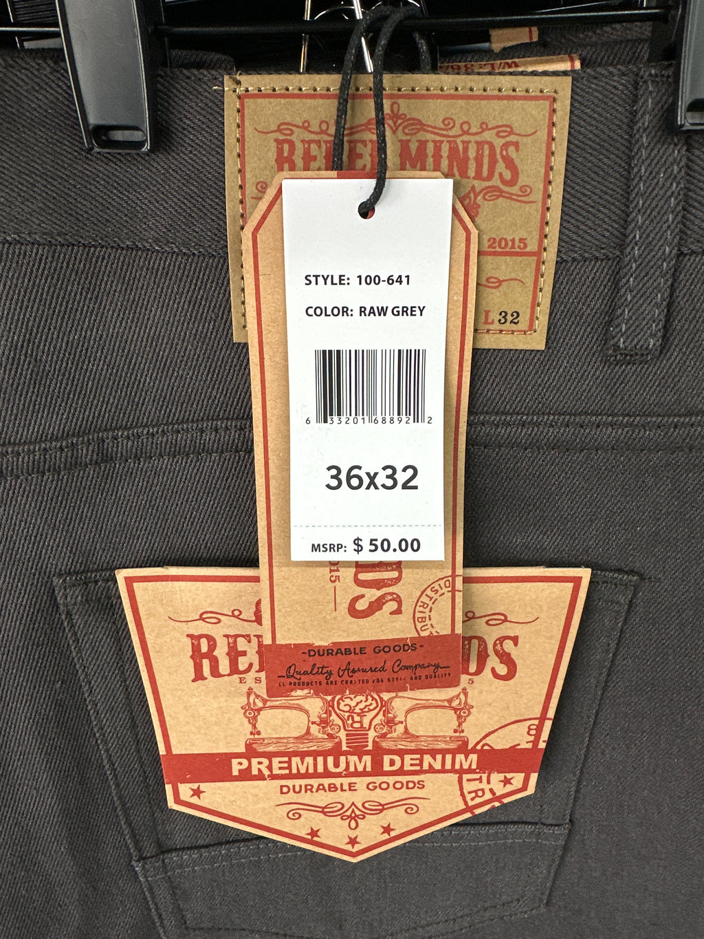 Rebel Minds Relaxed Fit Raw Grey Jeans