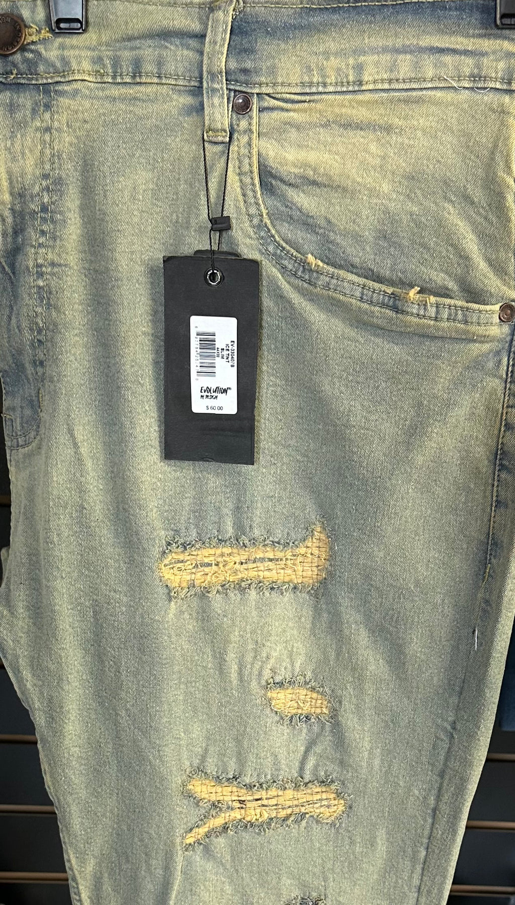 MEN'S MENDED SLIM DENIM PANT COLLECTION - ICE TINT