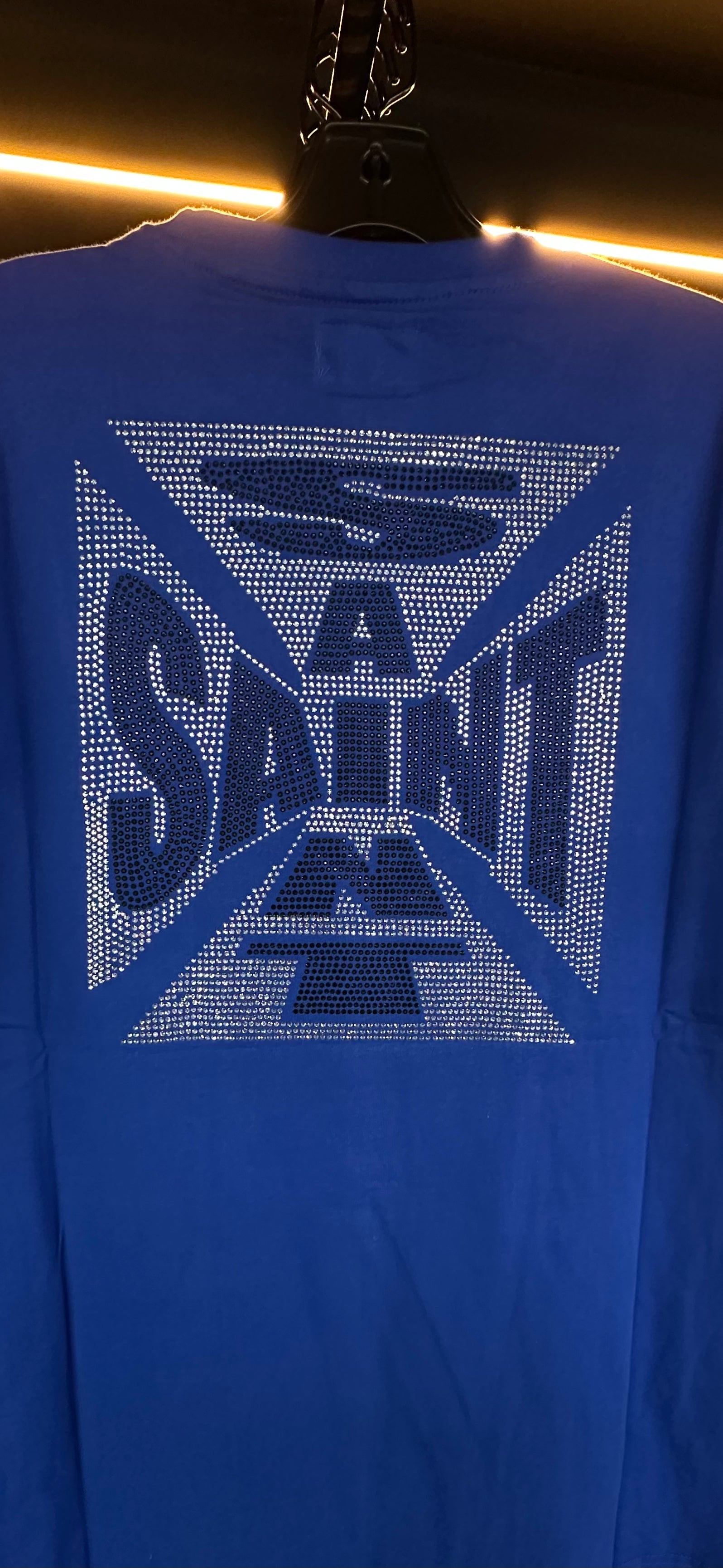 MEN'S SAINT CRYSTAL S/SLV TEE - BLUE