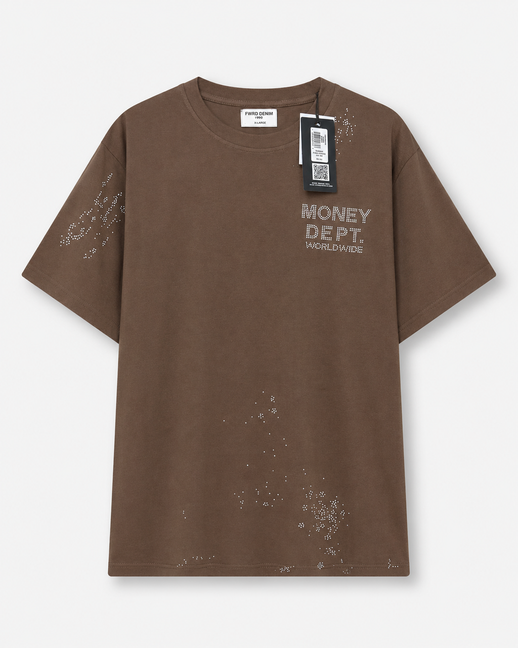 MEN'S MONEY DEPT S/SLV TEE - BROWN