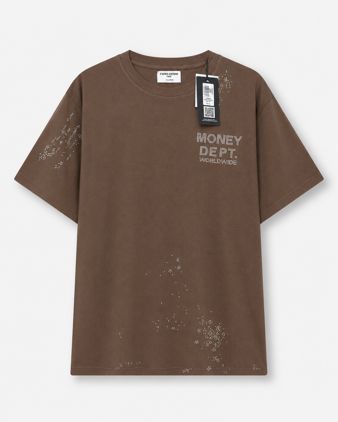 MEN'S MONEY DEPT S/SLV TEE - BROWN