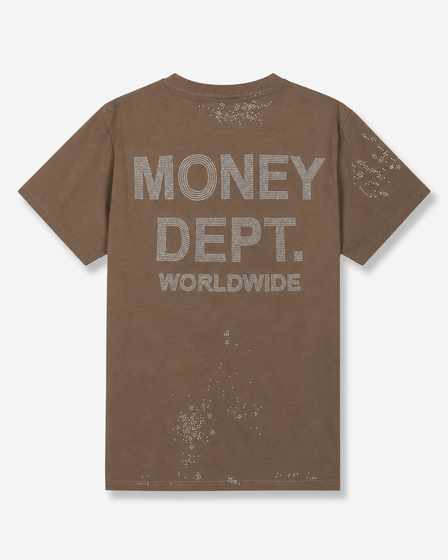 MEN'S MONEY DEPT S/SLV TEE - BROWN