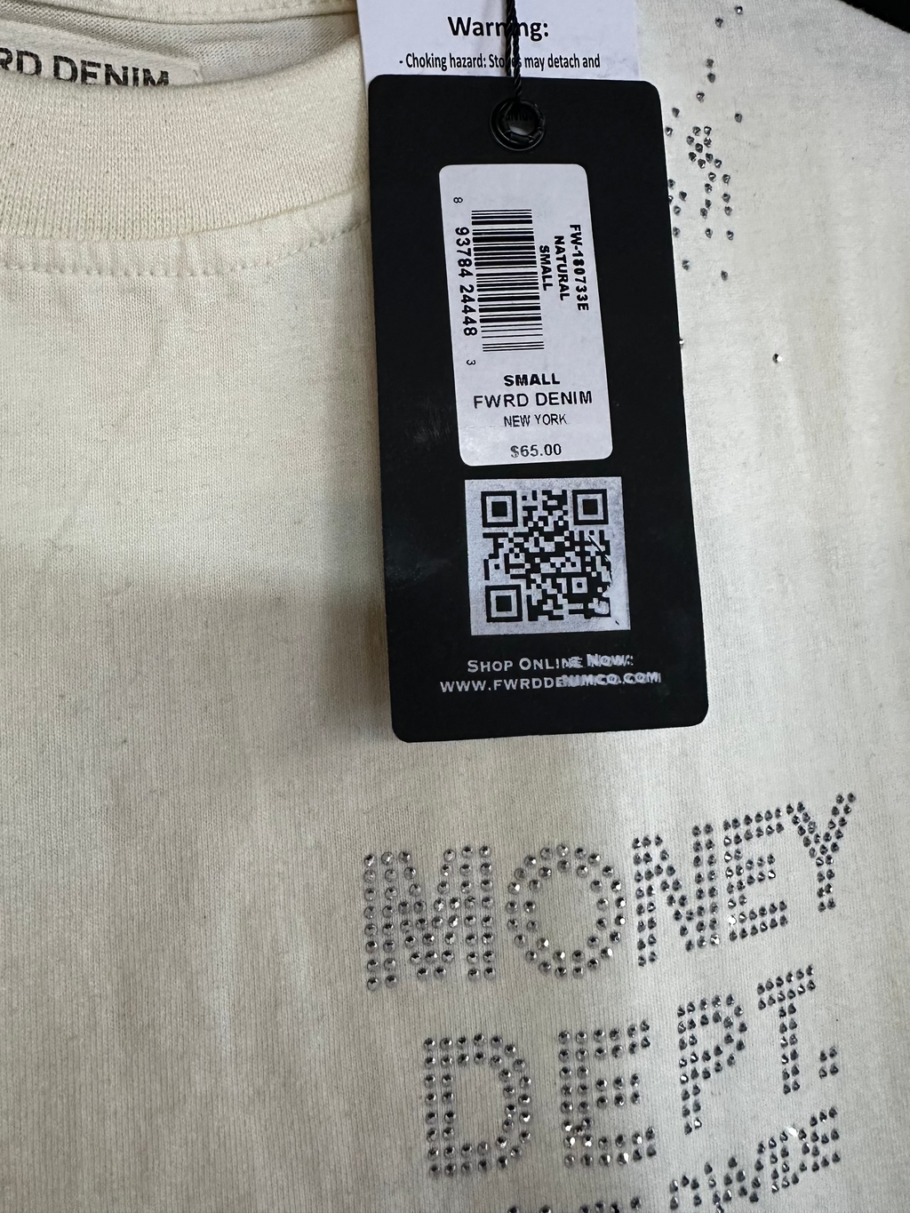 MEN'S MONEY DEPT S/SLV TEE - NATURAL