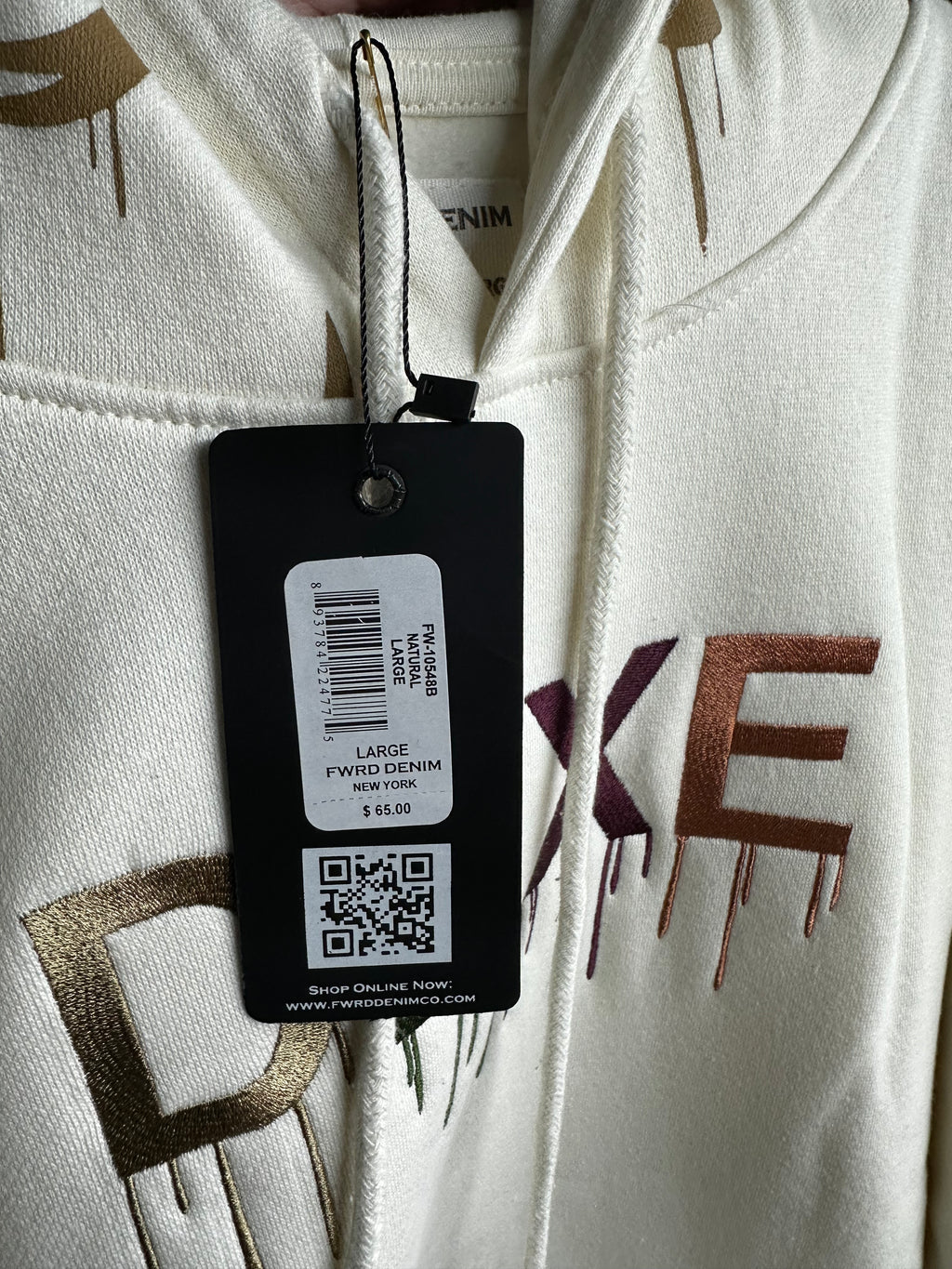 MEN'S DRIPPY DLXE FLEECE PULLOVER HOODIE - NATURAL