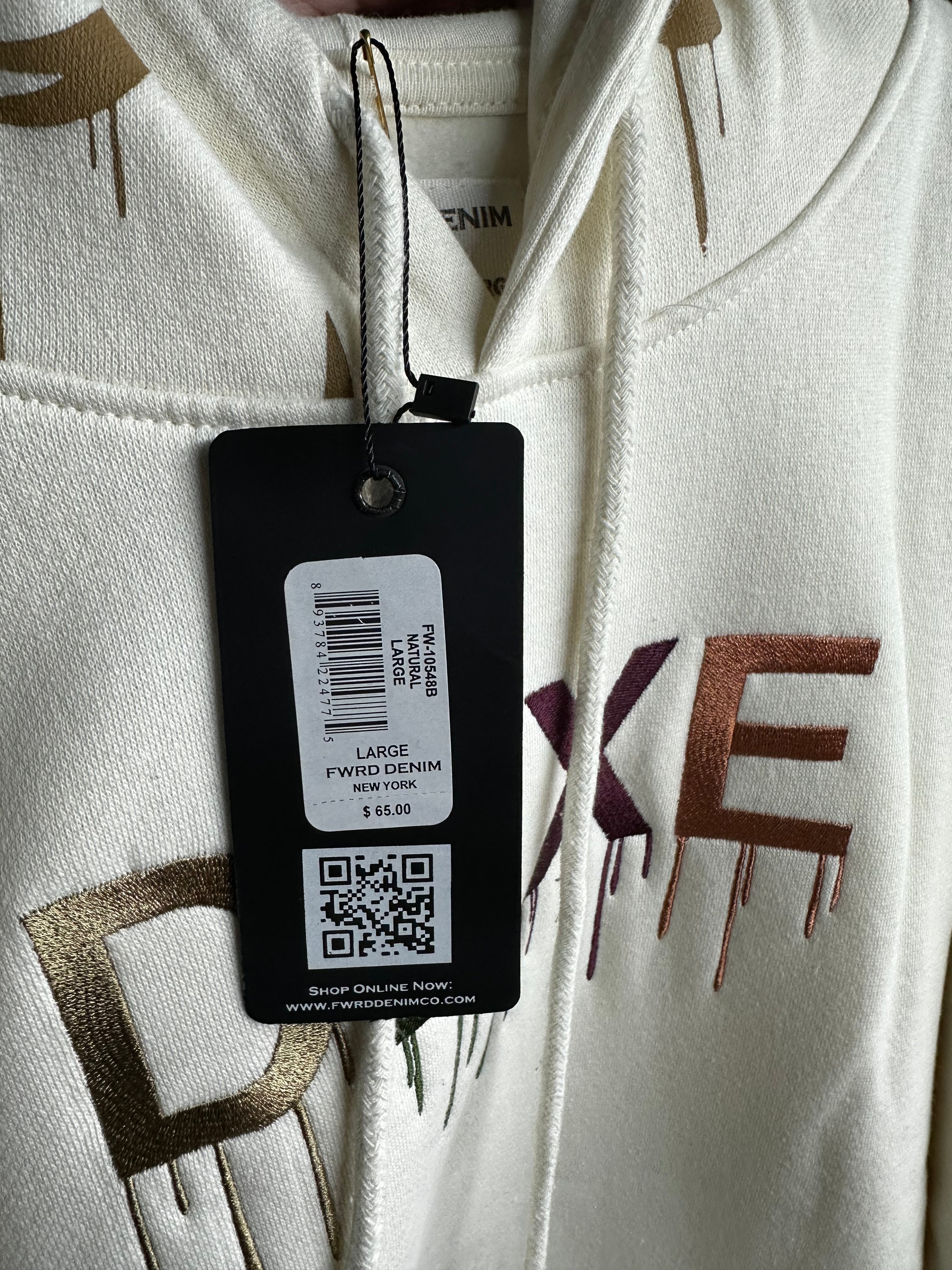 MEN'S DRIPPY DLXE FLEECE PULLOVER HOODIE - NATURAL