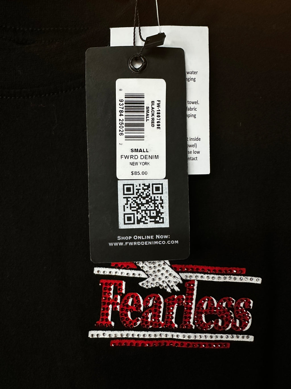 MEN'S FEARLESS S/SLV TEE - BLACK/RED