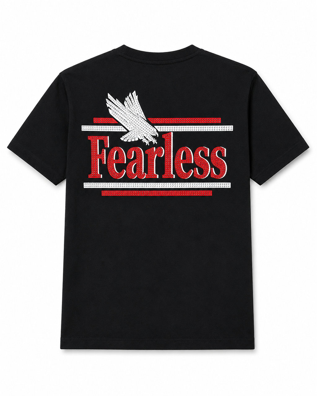 MEN'S FEARLESS S/SLV TEE - BLACK/RED