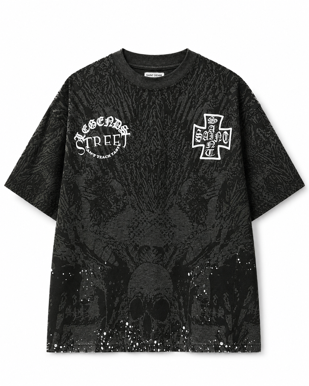 MEN'S RISING DEAD S/SLV TEE - CHARCOAL