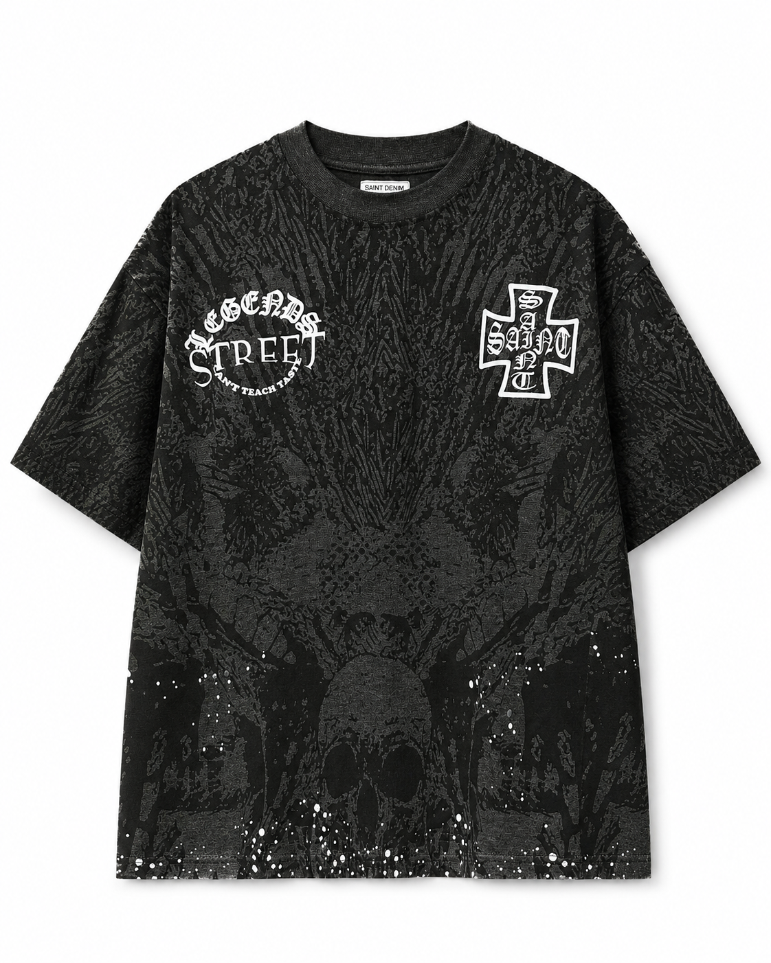 MEN'S RISING DEAD S/SLV TEE - CHARCOAL