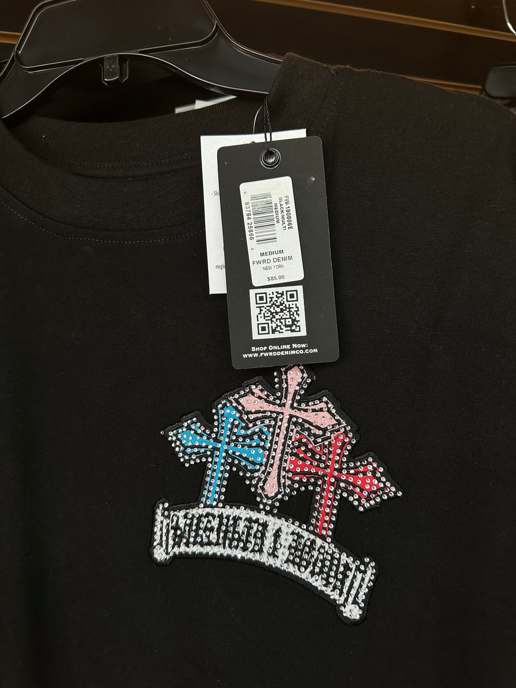 MEN'S CRYSTALIZED TEMPLAR S/SLV JERSEY TEE - BLACK/MULTI