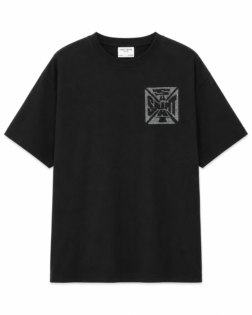 MEN'S SAINT CRYSTAL S/SLV TEE - BLACK