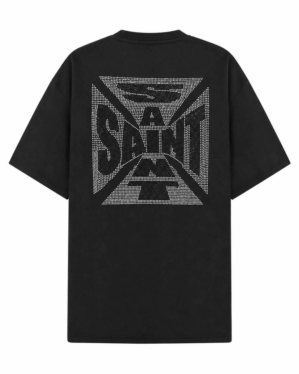 MEN'S SAINT CRYSTAL S/SLV TEE - BLACK