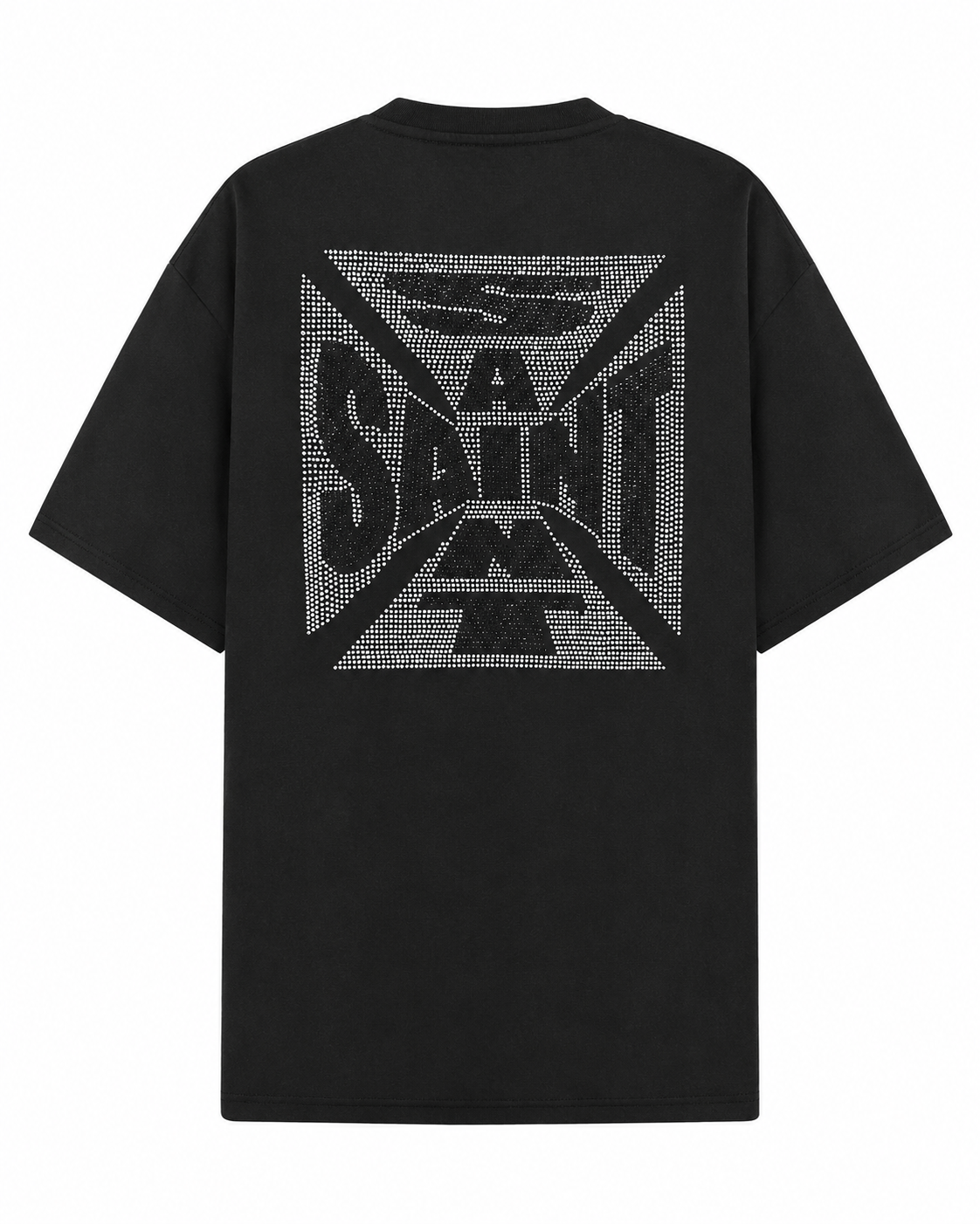 MEN'S SAINT CRYSTAL S/SLV TEE - BLACK