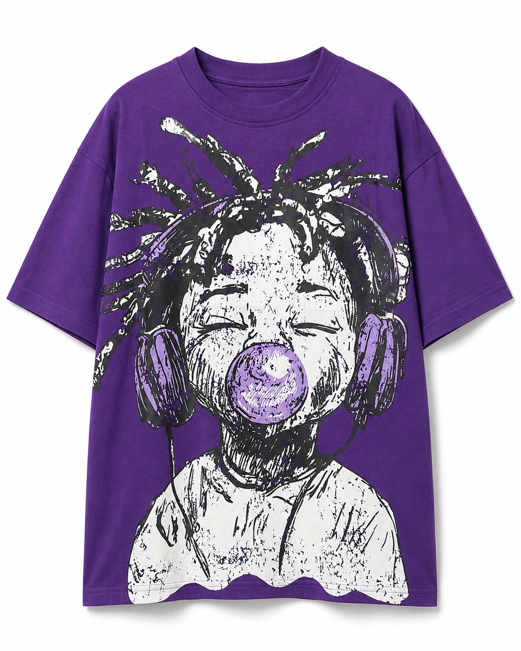 MEN'S GUM BOY S/SLV TEE - PURPLE