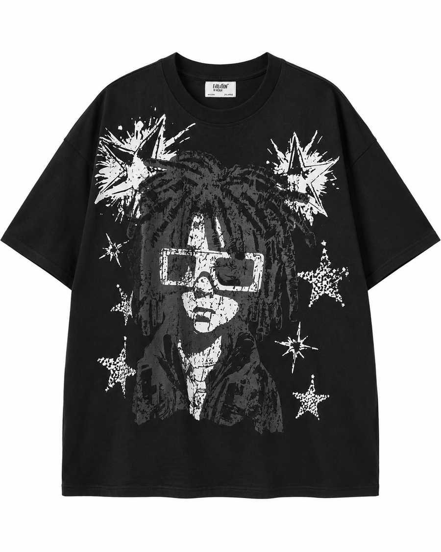 MEN'S COOL BOY S/SLV TEE - BLACK