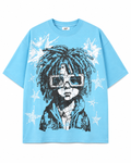 MEN'S COOL BOY S/SLV TEE - C.BLUE