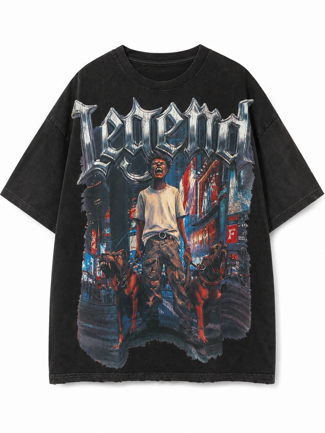 MEN'S I AM LEGEND S/SLV TEE - BLACK