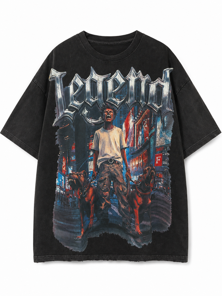 MEN'S I AM LEGEND S/SLV TEE - BLACK