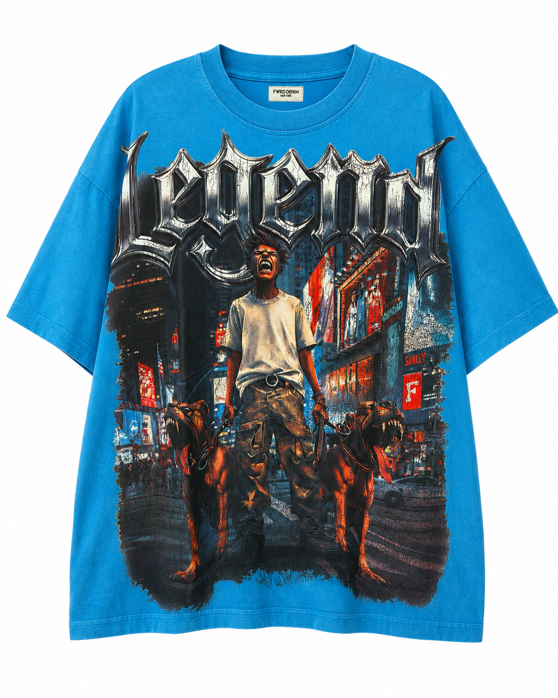 MEN'S I AM LEGEND S/SLV TEE - BLUE