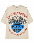 MEN'S ESTABLISHED STUDDED S/SLV TEE - STONE