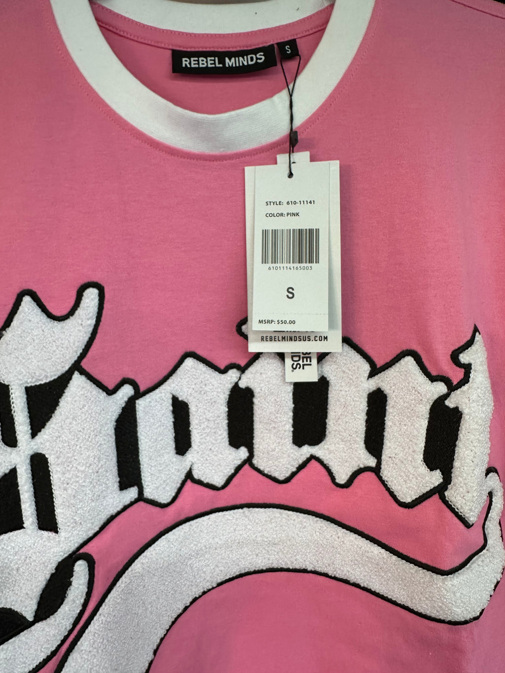 Rebel Minds Saint 06 All Star Ringer Tee – Pink