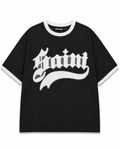 Rebel Minds Saint 06 All Star Ringer Tee – Black