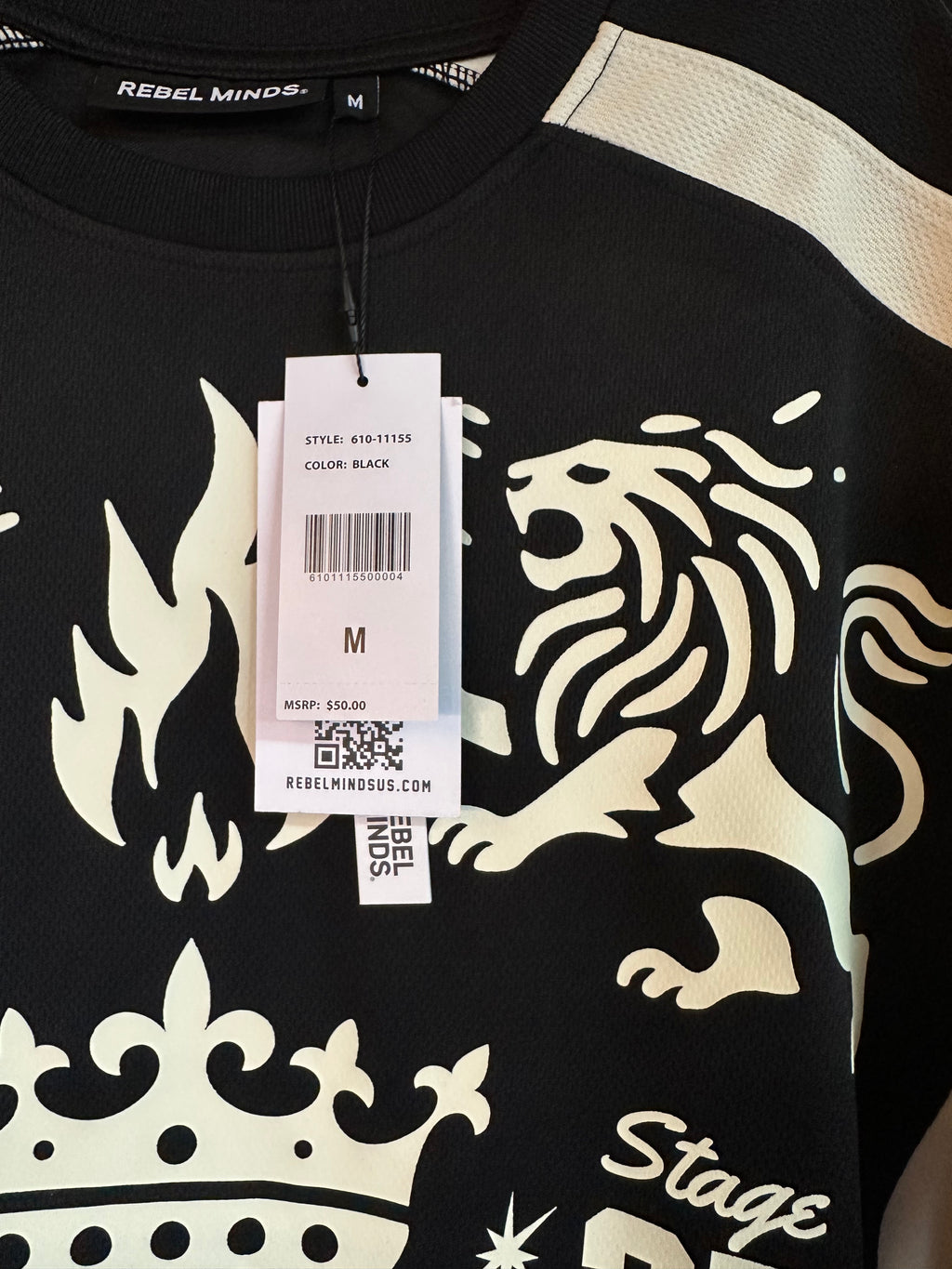Rebel Minds Legends Paradise Jersey Tee – Black/Cream