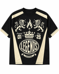 Rebel Minds Legends Paradise Jersey Tee – Black/Cream