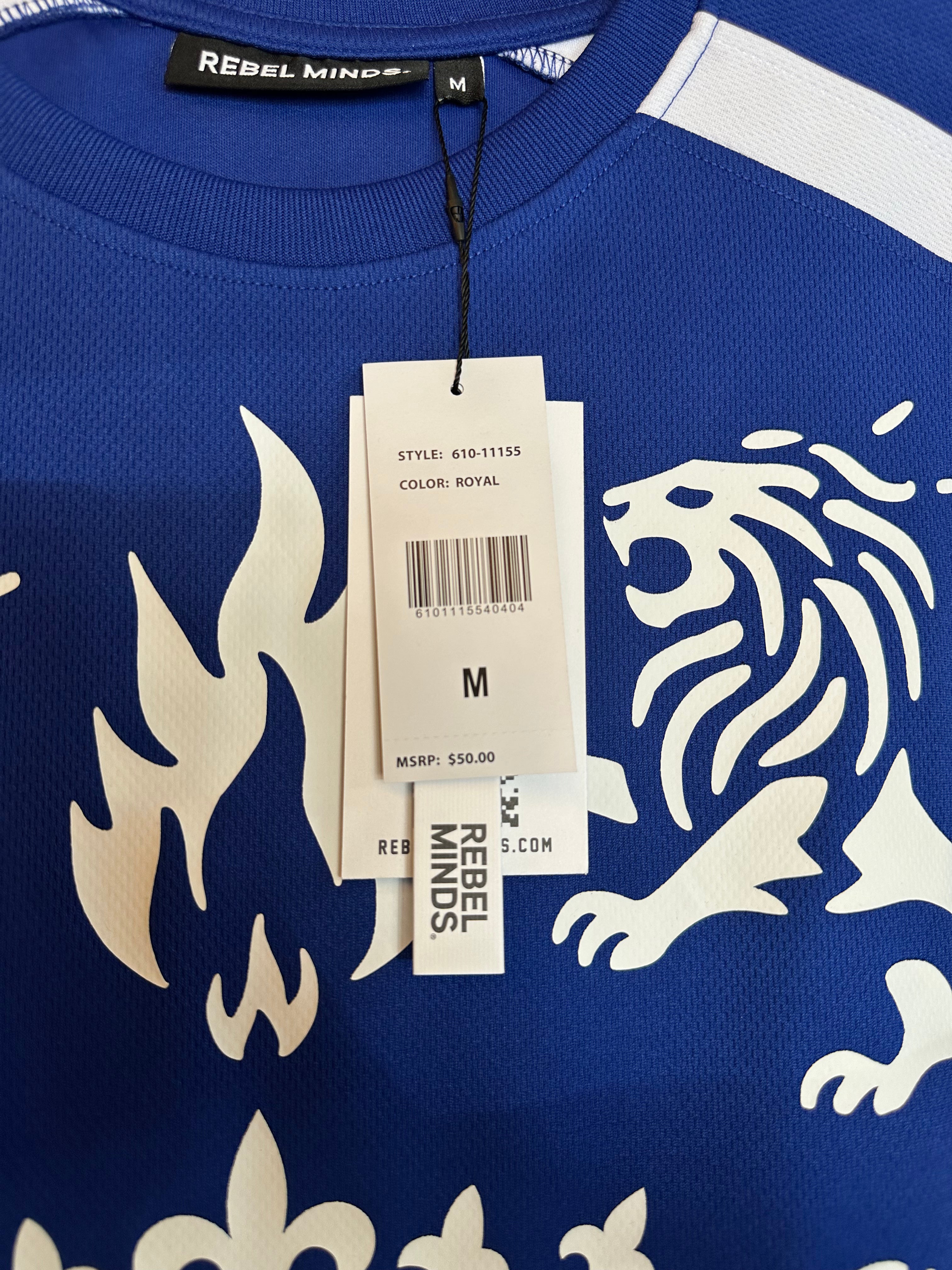 Rebel Minds Legends Paradise Jersey Tee – Blue/White