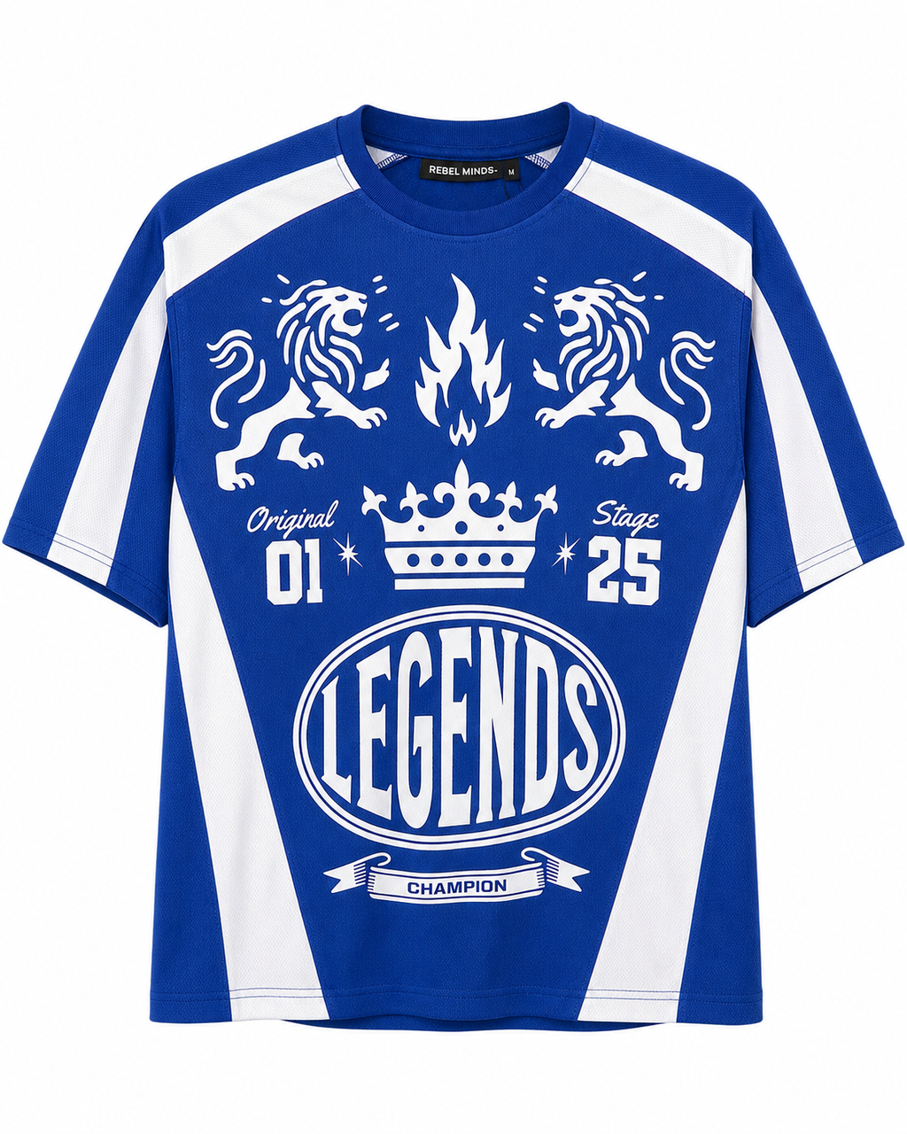 Rebel Minds Legends Paradise Jersey Tee – Blue/White
