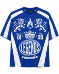 Rebel Minds Legends Paradise Jersey Tee – Blue/White