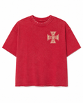 Rebel Minds Saint Sinner Cross Tee – Red