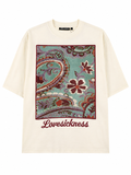 Rebel Minds Lovesickness Tapestry Tee – Cream
