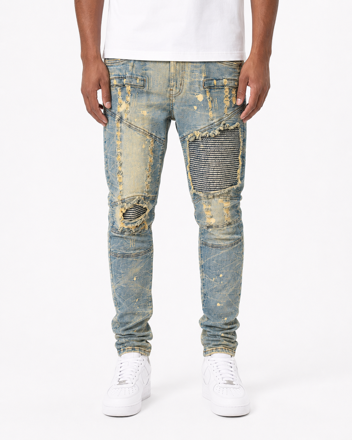 MEN'S MOTORCROSS SLIM DENIM JEAN - LT.TINT
