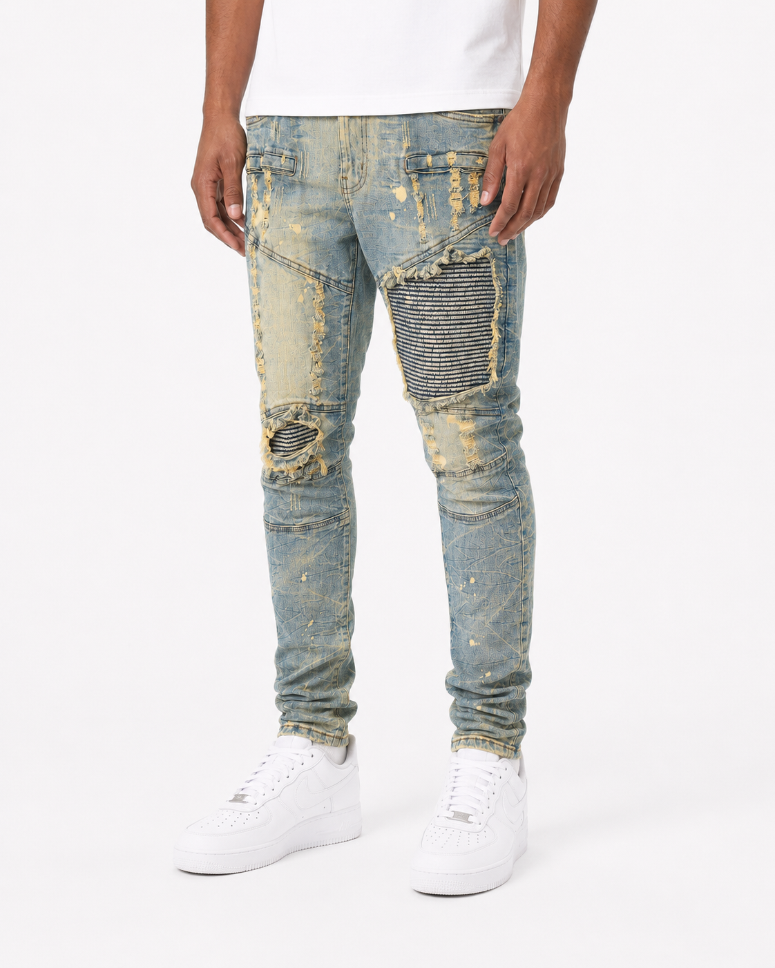 MEN'S MOTORCROSS SLIM DENIM JEAN - LT.TINT