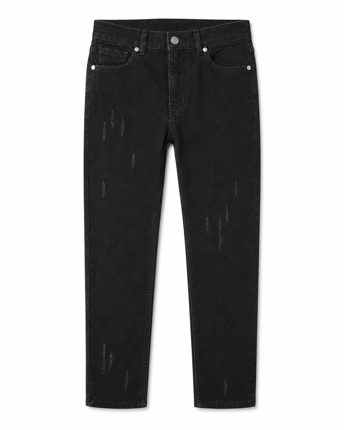 MEN'S FADED STRAIGHT DENIM PANT COLLECTION - JET BLACK