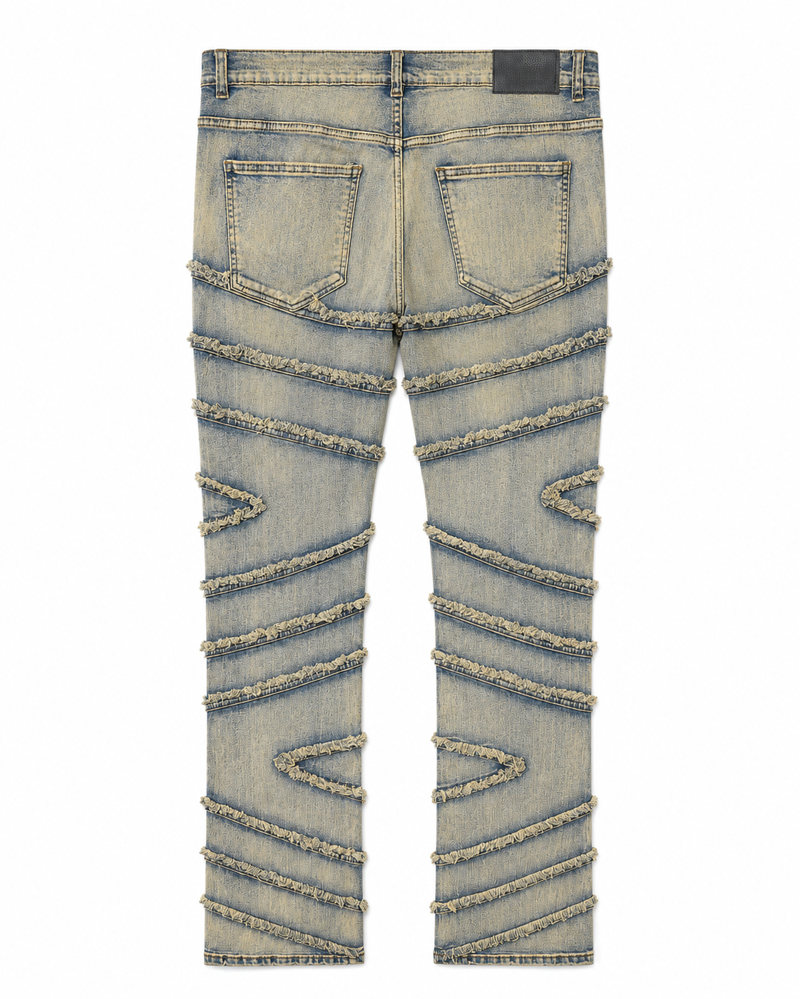 MEN'S STACKED SLASH DENIM PANT - LT.TINT