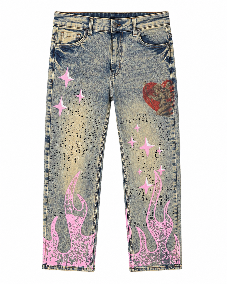 MEN'S DREAMS SLIM STRAIGHT DENIM PANT - LT.TINT