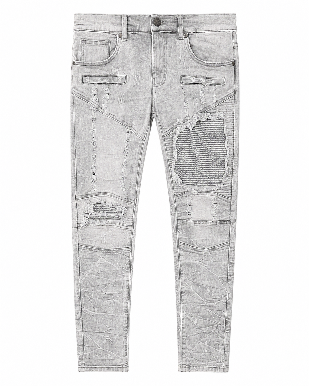 MEN'S MOTORCROSS SLIM DENIM JEAN - GREY