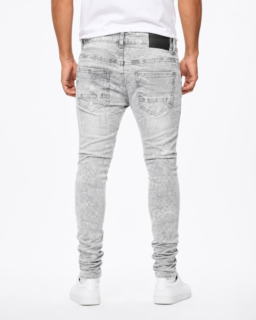 MEN'S MOTORCROSS SLIM DENIM JEAN - GREY