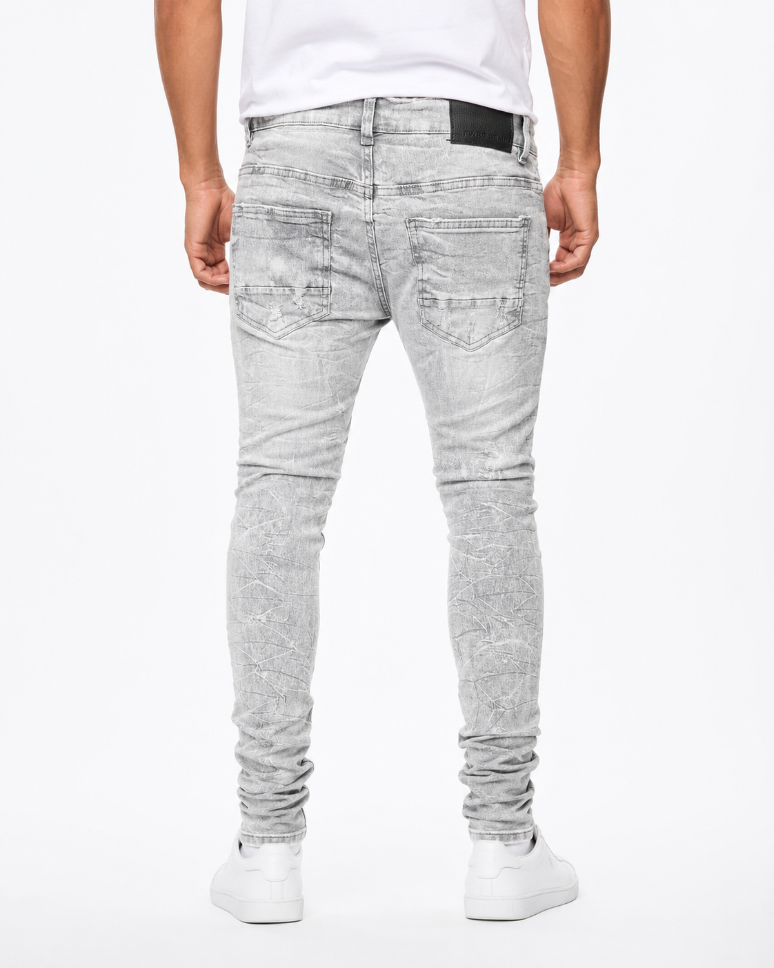 MEN'S MOTORCROSS SLIM DENIM JEAN - GREY