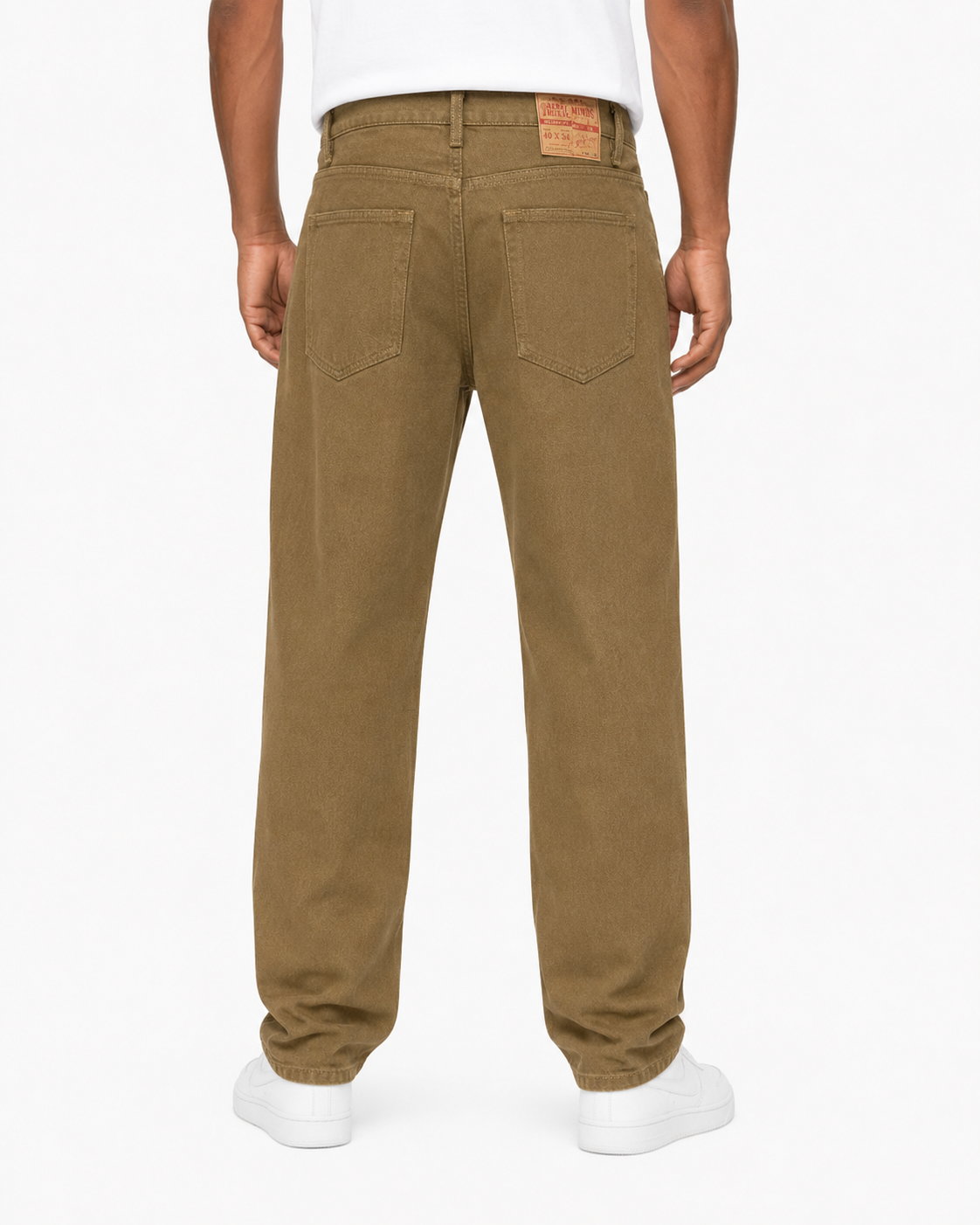 Rebel Minds Relaxed Fit Raw Brown Jeans