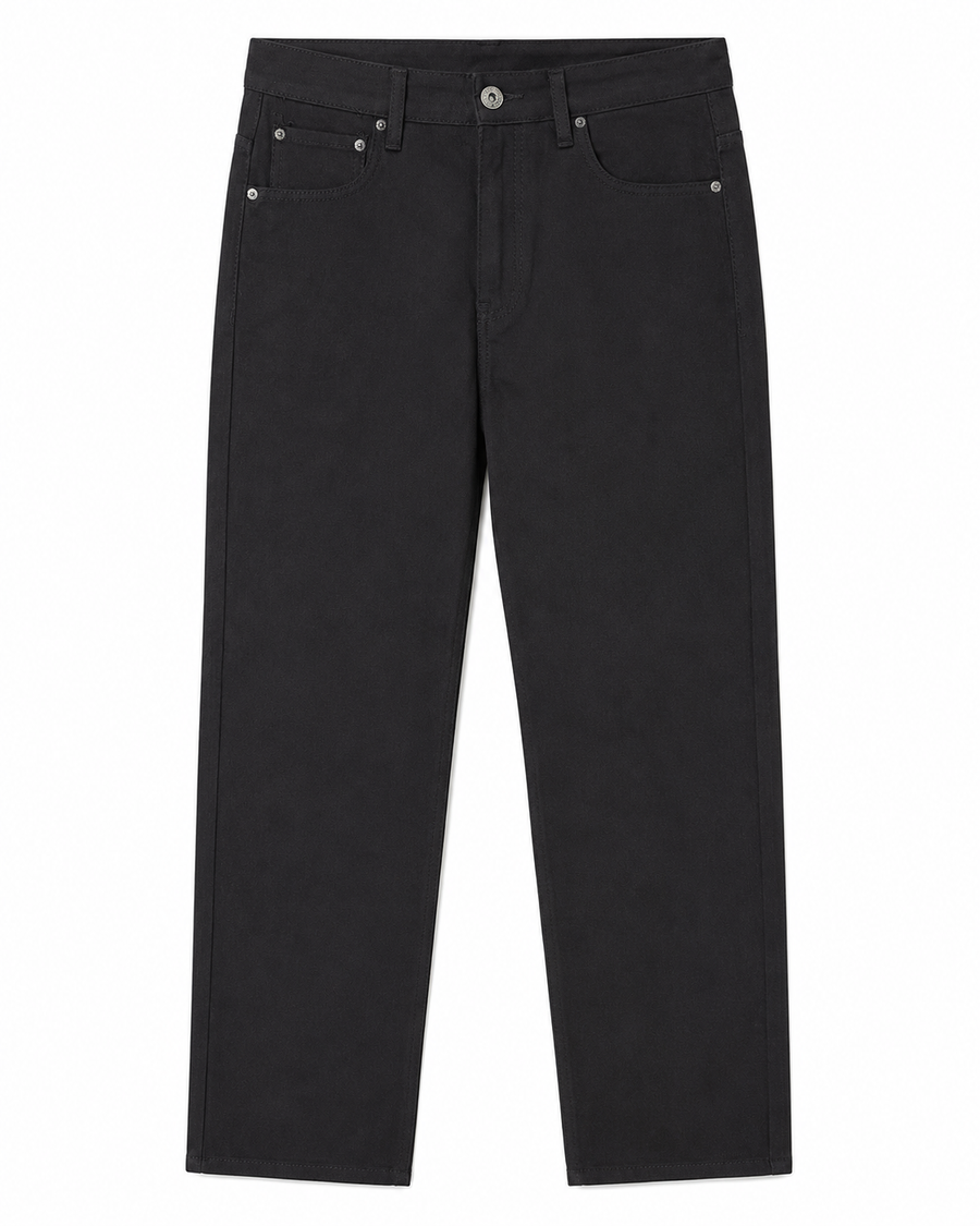 Rebel Minds Relaxed Fit Jet Black Jeans