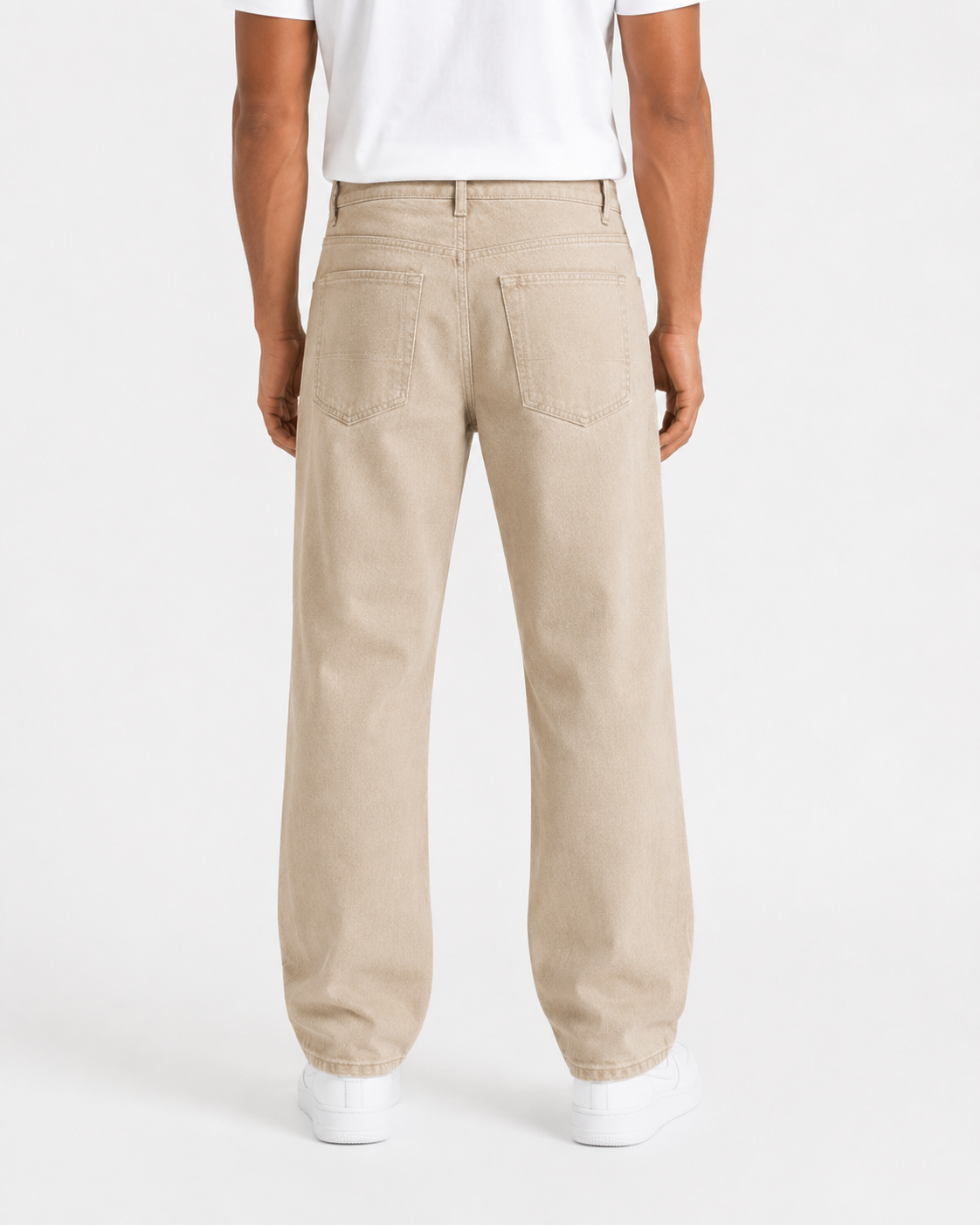 Rebel Minds Relaxed Fit Raw Khaki Jeans