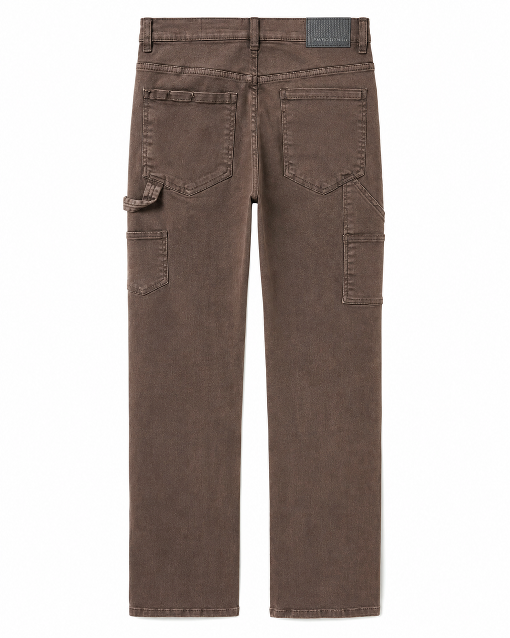 MEN'S DISTRESSED RELAXED TWILL PANT COLLECTION - BROWN