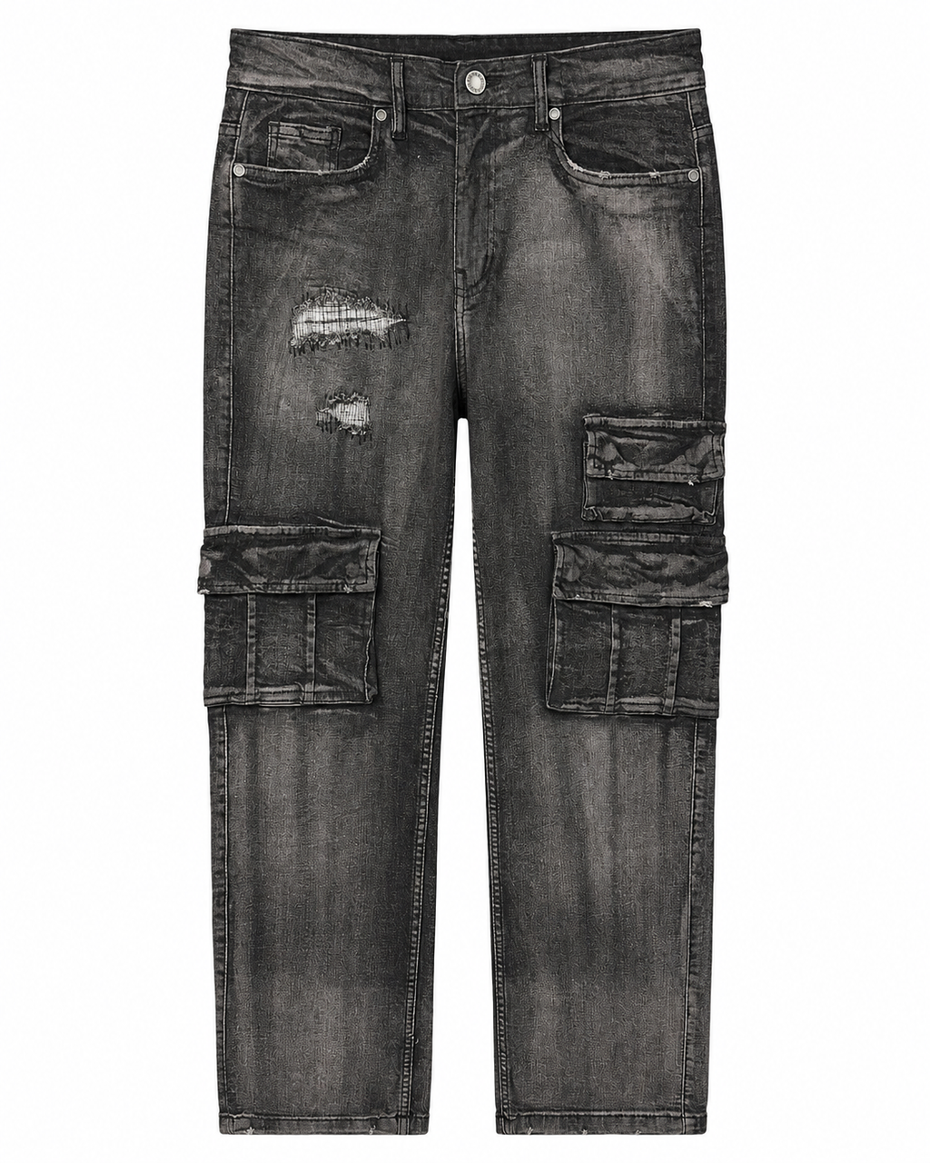 MEN'S STAPLE RELAXED STRAIGHT DENIM PANT COLLECTION - WASH BLK