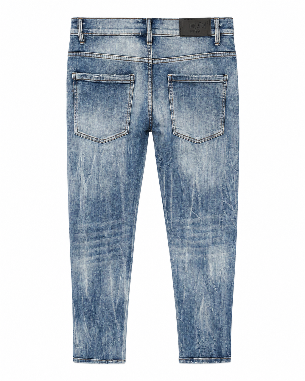 MEN'S ELITE RELAXED STRAIGHT DENIM PANT - S.BLUE