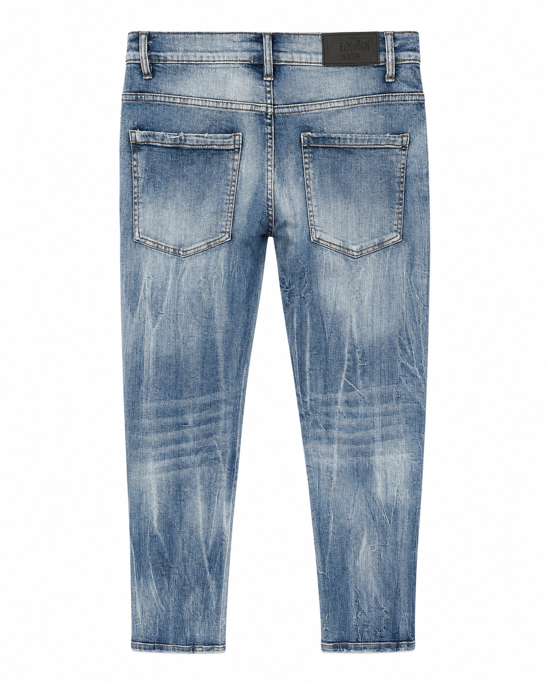MEN'S ELITE RELAXED STRAIGHT DENIM PANT - S.BLUE