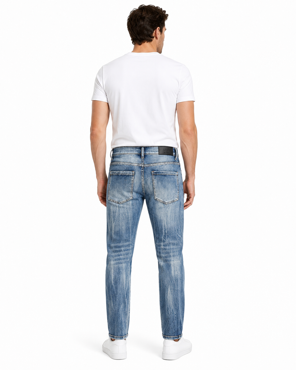 MEN'S ELITE RELAXED STRAIGHT DENIM PANT - S.BLUE